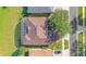 Aerial view of house, yard, and neighborhood at 2572 Squaw Crk, Clermont, FL 34711