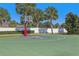 Outdoor basketball court with palm trees in the background at 471 Lasso Dr, Kissimmee, FL 34747