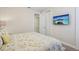 Bedroom with king bed and access to hallway at 471 Lasso Dr, Kissimmee, FL 34747
