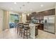Modern kitchen with stainless steel appliances and an island at 471 Lasso Dr, Kissimmee, FL 34747