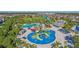 Aerial view of water park with slides and play area at 471 Lasso Dr, Kissimmee, FL 34747