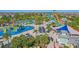 Aerial view of a community water park with slides and pools at 471 Lasso Dr, Kissimmee, FL 34747