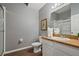 Bathroom with shower, toilet, and modern vanity at 608 Rum Run # 608, Davenport, FL 33897