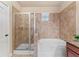 Clean bathroom with shower and bathtub at 903 Charo Pkwy # 836, Davenport, FL 33897