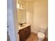 Clean bathroom with single sink vanity and toilet at 1720 Crocker Ave, Orlando, FL 32806