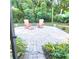 Private brick patio with seating area at 1720 Crocker Ave, Orlando, FL 32806