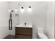 Modern bathroom with walk-in shower and floating vanity at 2661 Via Tuscany, Winter Park, FL 32789