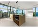 Modern kitchen with island and access to backyard pool at 2661 Via Tuscany, Winter Park, FL 32789