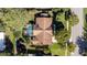 Overhead view of the house, pool, and backyard at 618 Gran Paseo Dr, Orlando, FL 32825