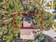 Aerial view of the house from above, highlighting its size and placement at 1163 Whispering Winds Ct, Apopka, FL 32703