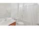 Bathroom with tub, toilet, and a single vanity at 4481 Monado Dr, Kissimmee, FL 34746
