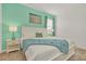 Spacious bedroom with king-size bed and calming decor at 4481 Monado Dr, Kissimmee, FL 34746