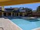 Inviting community pool with a clubhouse view at 4524 Commander Dr # 1618, Orlando, FL 32822