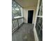 Private balcony with storage unit and view of the parking lot at 1023 S Hiawassee Rd # 4022, Orlando, FL 32835