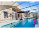 Refreshing screened pool with ample patio space at 230 Bay Meadow Dr, Kissimmee, FL 34746