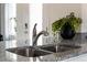Modern double sink with a sleek stainless steel faucet at 3337 Private Oak Dr, Apopka, FL 32703
