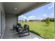 Relaxing covered patio overlooking a grassy field at 3337 Private Oak Dr, Apopka, FL 32703
