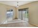 Breakfast nook with sliding glass doors leading to the backyard at 4718 Rockvale Dr, Kissimmee, FL 34758