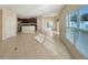 Open concept kitchen and living area with tile floors at 4718 Rockvale Dr, Kissimmee, FL 34758