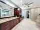Spa-like Primary bathroom with soaking tub and walk-in shower at 6245 Little Lake Sawyer Dr, Windermere, FL 34786