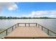 Spacious floating dock with lake views at 6245 Little Lake Sawyer Dr, Windermere, FL 34786