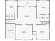 Two-story home floor plan with four bedrooms, Gathering room and balcony at 6245 Little Lake Sawyer Dr, Windermere, FL 34786