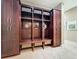 Convenient mudroom with built-in bench, cubbies, and storage at 6245 Little Lake Sawyer Dr, Windermere, FL 34786