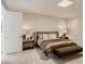 Spacious bedroom with plush bedding, nightstands, and ample floor space at 8192 Ludington Cir, Orlando, FL 32836