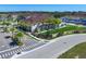 Aerial view of townhomes and community at 8953 Shine Dr, Kissimmee, FL 34747