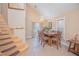 Dining room with a wooden table and access to the back deck at 1250 Woodridge Ct, Altamonte Springs, FL 32714