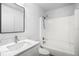 Clean bathroom with white vanity, bathtub, and shower at 1621 Puritan Ave, Winter Park, FL 32792