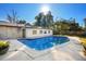 Inviting pool with concrete decking in sunny backyard at 1621 Puritan,, Winter Park, FL 32792