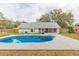 Inviting kidney-shaped pool in backyard at 4 Cedar Trace Way, Ocala, FL 34472