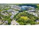 Community overview featuring a lake, shops, and residential areas at 418 Water St, Kissimmee, FL 34747