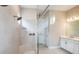 Large walk-in shower with built-in seat at 857 Arbor Green Trl, St Cloud, FL 34771