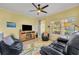 Living room features a fireplace and plenty of natural light at 1812 Arbor Lakes Cir # 1812, Sanford, FL 32771