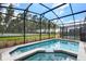 Inviting pool and spa area with screened enclosure at 4428 Kaipo Rd, Davenport, FL 33897