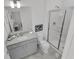 Clean bathroom with walk-in shower and vanity at 6133 High Seas Dr, Orlando, FL 32821