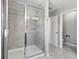 Bathroom with a large shower and grey tile at 3207 Stratton Cir, Kissimmee, FL 34744