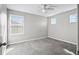 Bedroom with grey carpet, ceiling fan and window blinds at 3207 Stratton Cir, Kissimmee, FL 34744