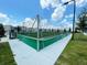 Turf soccer field with protective netting and surrounding landscaping at 8943 Cabot Cliffs Dr, Davenport, FL 33896