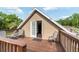 Private deck with wooden railings and seating at 12128 Sw 41St Pl, Ocala, FL 34481