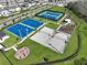 Community recreation area with basketball, tennis, and volleyball courts at 2343 Amorie Dr, Kissimmee, FL 34746