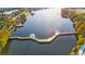 Aerial view of waterfront park with gazebo and walking pier at 510 Cranes Way # 306, Altamonte Springs, FL 32701