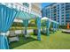 Poolside cabanas offer a relaxing retreat at 100 S Eola Dr # 1411, Orlando, FL 32801