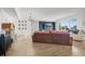 Living room with large windows and comfortable seating at 100 S Eola Dr # 1411, Orlando, FL 32801