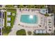 Aerial view of community pool and amenities at 100 S Eola Dr # 1411, Orlando, FL 32801