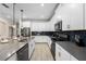 Modern kitchen with stainless steel appliances and white cabinets at 2759 Bookmark Dr, Kissimmee, FL 34746