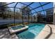 Enjoy this refreshing pool and spa, screened and private at 2759 Bookmark Dr, Kissimmee, FL 34746