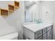 Clean bathroom with a vanity and a large mirror at 2920 Oak Park Way # Apt A, Orlando, FL 32822